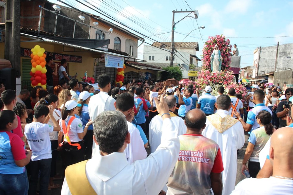 Círio de Ananindeua leva mutidão para as ruas neste domingo, 18. — Foto: Reprodução / ASCOM PMA