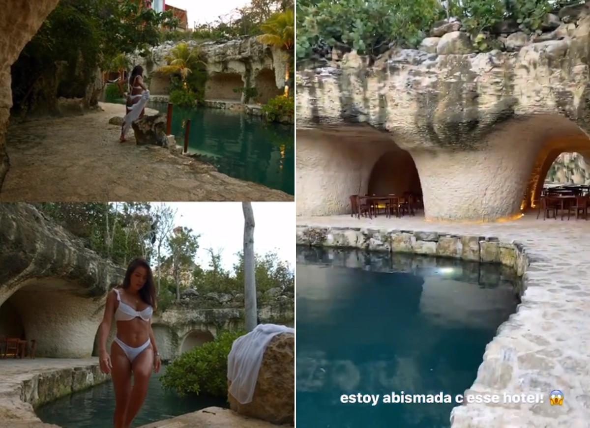 Adriana SantAnna e Rodrigão estão curtindo férias em Cancún, em resort 5 diamantes (Foto: Reprodução )