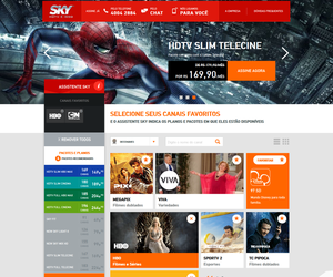 Sky quer aumentar em 15% suas vendas com novo site (Foto: Divulgação)
