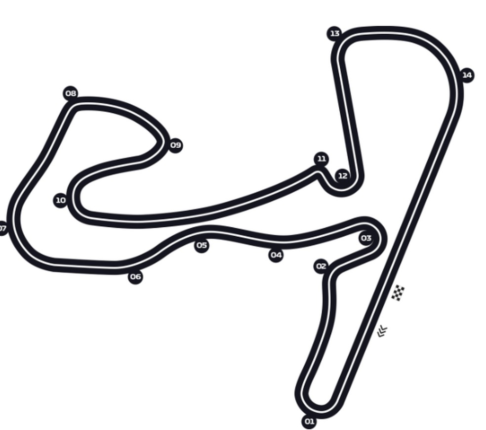 mapa do circuito de Zandvoort — Foto: Formula1.com