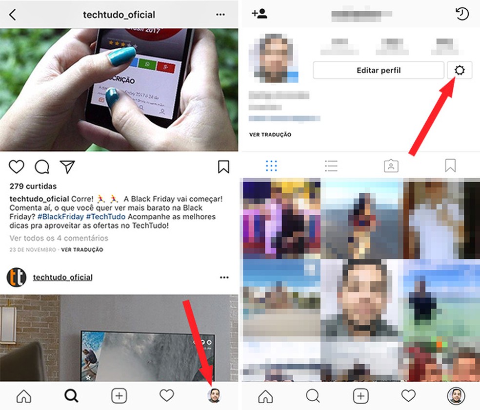 Acesse as Opções de Configurações do Instagram para desativar a função (Foto: Reprodução/Rodrigo Fernandes)