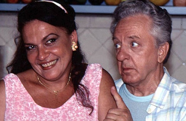 Regina Dourado, a Lucineide em 'Explode coração' (1995), dizia a Rogério Cardoso: 'Stop, Salgadinho!' (Foto: TV Globo)