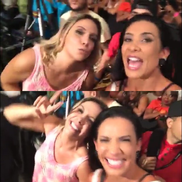 Carla Perez e Scheila Carvalho (Foto: Reprodução/Snapchat)