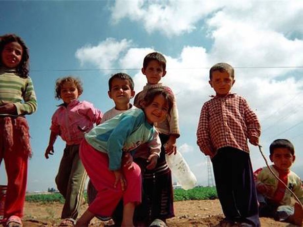 Fotografia registrada por criança síria em campo de refugiado no Líbano (Foto: Reprodução)