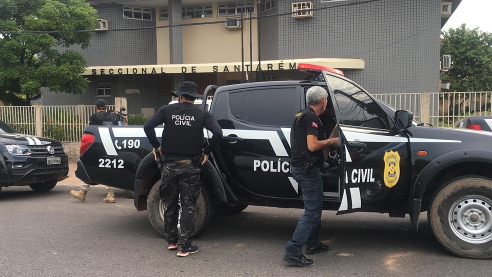 Operação "República" foi deflagrada pela Polícia Civil, em Santarém — Foto: Cissa Loyola/TV Tapajós