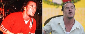Eddie Vedder, Patton, D2: veja 'antes e depois' dos vocalistas (Ian Dickson/Redferns/Getty Images e Flavio Moraes/G1)