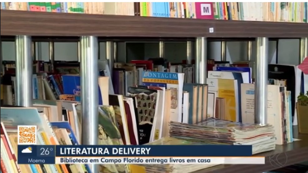 Literatura Delivery/Campo Florido/ Triangulo Mineiro — Foto: MG TV 1º Edição/ Uberaba