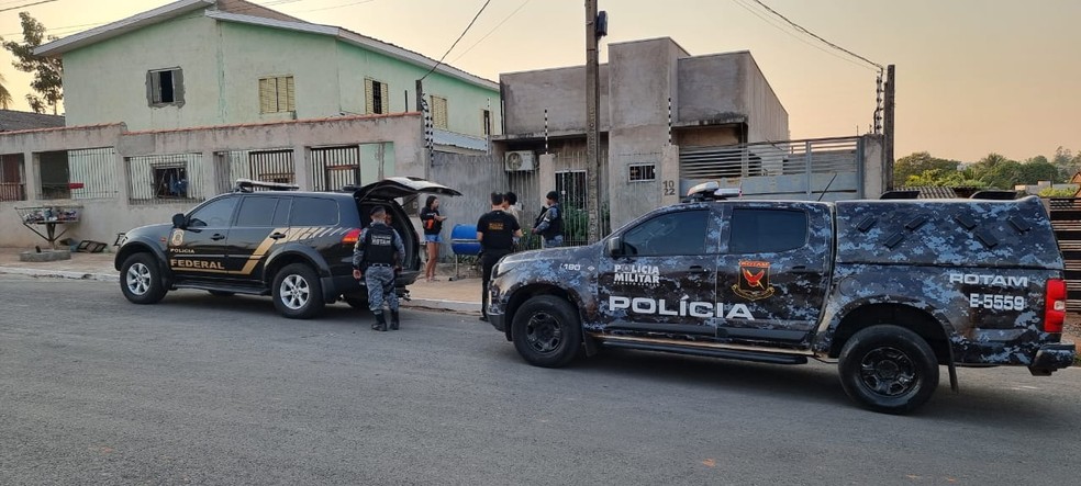 Operação cumpre prisão de 22 integrantes de facções criminosas em MT — Foto: Polícia Federal