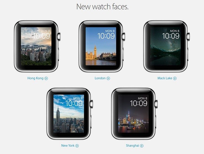 Novas Watch Faces do Apple Watch (Foto: Divulgação/Apple) 