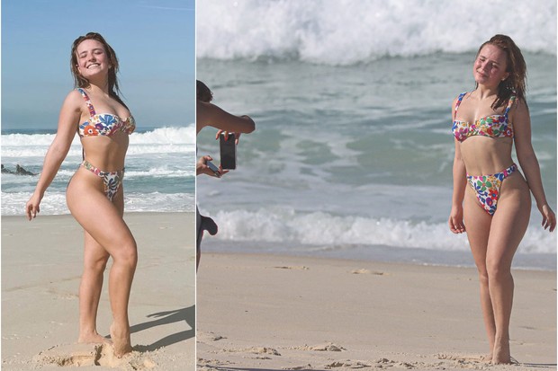 Larissa Manoela mostra ensaio na praia (Foto: Reprodução/Instagram/AgNews)