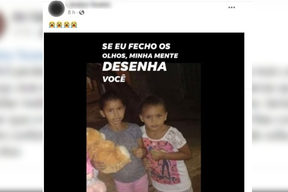 M&atilde;e faz homenagem ap&oacute;s filhas de 5 e 6 anos serem mortas pelo pai em Taquarituba &mdash; Foto: Facebook/ Reprodu&ccedil;&atilde;o 