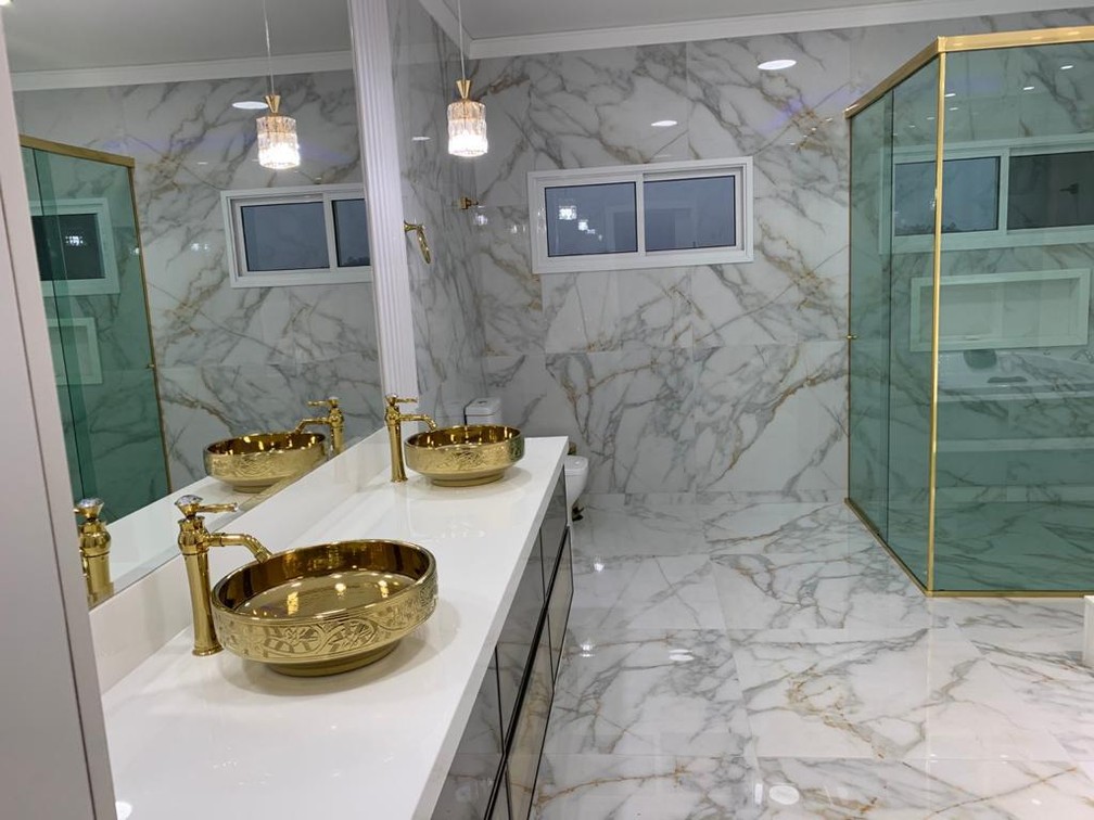 Casa avaliada em R$ 1,5 milhão pertence ao líder da quadrilha, segundo a PF  — Foto: Divulgação/PF 