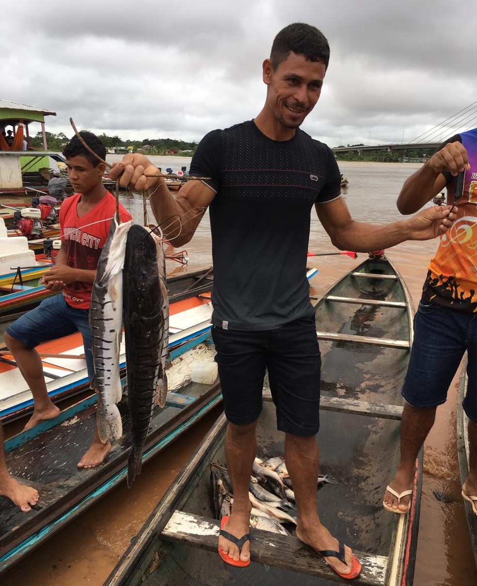 Oferta de peixes tem aumentado em Cruzeiro do Sul  — Foto: Gledisson Albano/Rede Amazônica Acre 