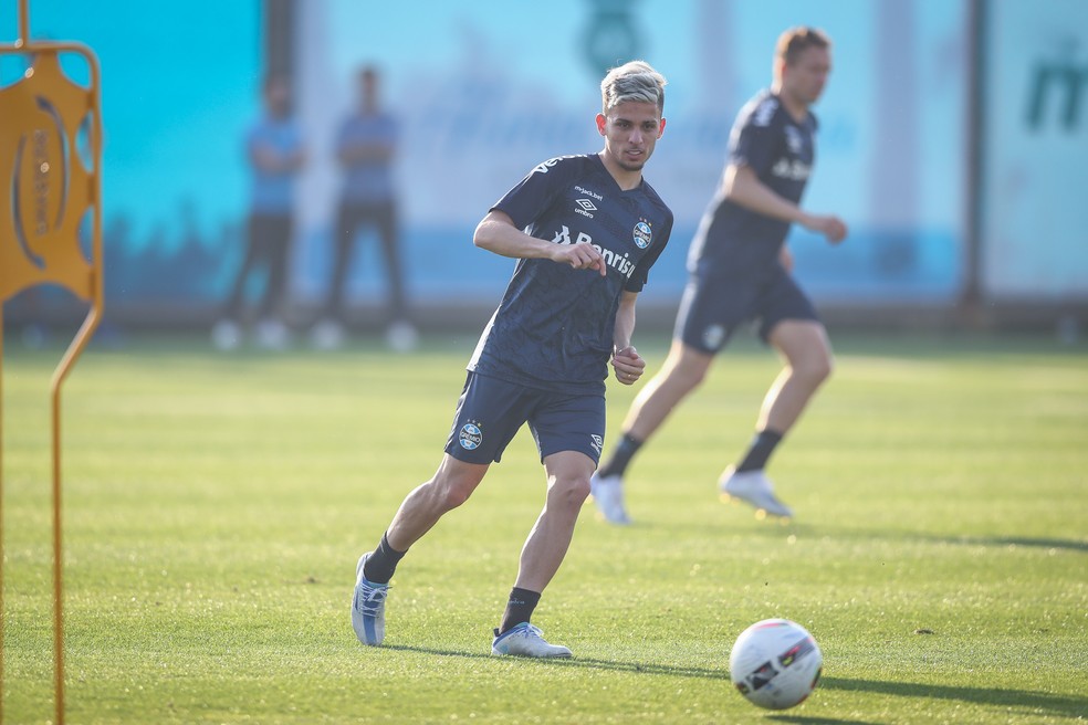 Biel, atacante do Grêmio — Foto: Lucas Uebel/Grêmio