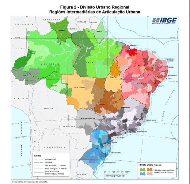 DIVISÃO REGIONAL DO BRASIL - IBGE 