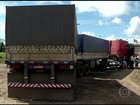 Na BA, caminhões fazem fila para descarregar os grãos nos portos