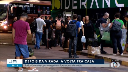 Volta para casa: rodoviária e aeroporto registram fluxo de passageiros