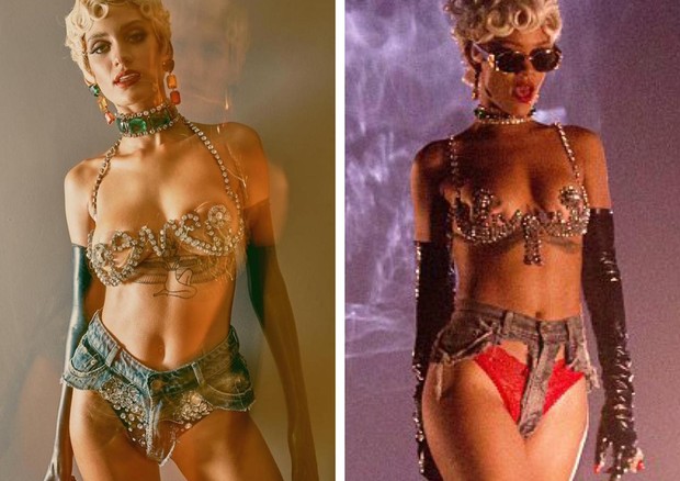 Laura Fernandez se fantasia de Rihanna para bloco de Carnaval (Foto: reprodução/Instagram)