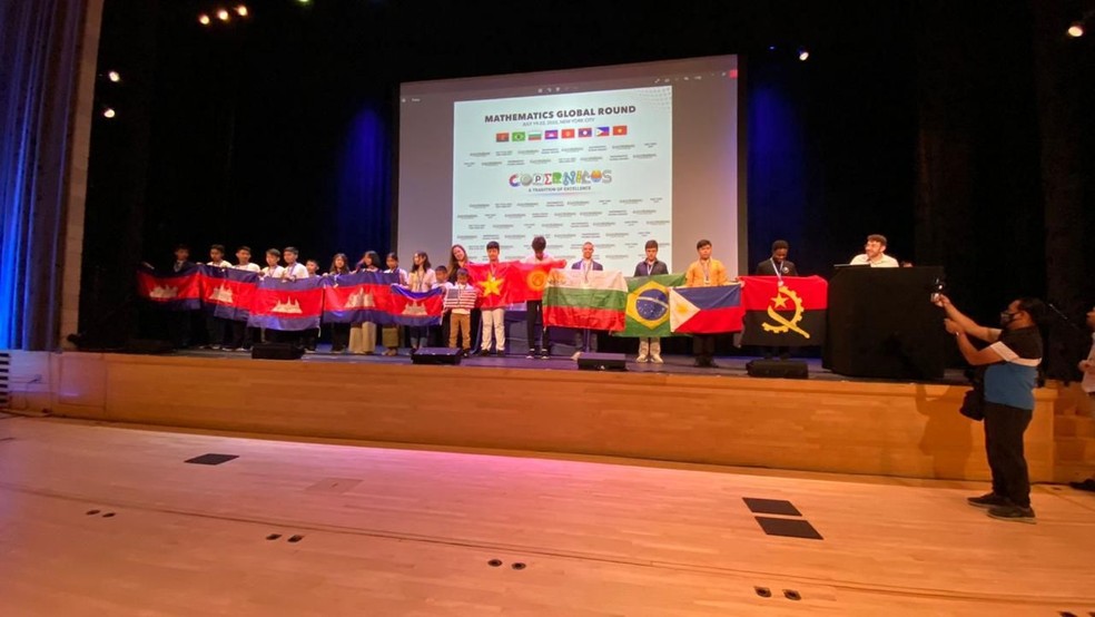Thiago Buzalaf Zopone, de 15 anos, explicou que participou da prova na categoria 4 e acertou 18 das 25 quest&otilde;es &mdash; Foto: Thiago Buzalaf Zopone /Arquivo pessoal