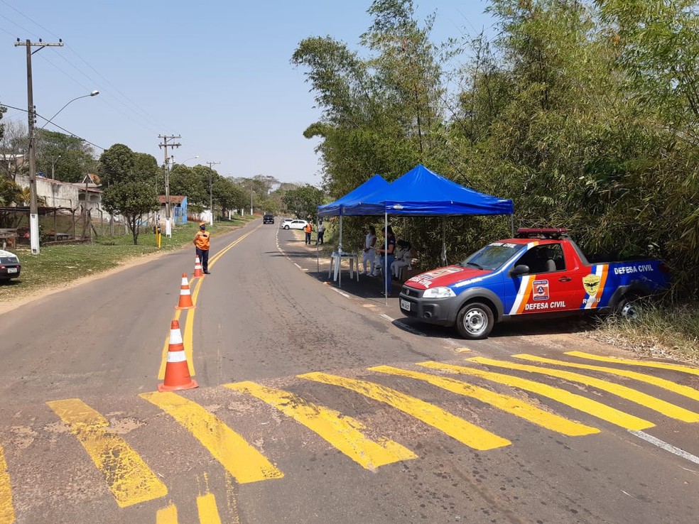 Operação Pandemia foi realizada no Balneário Laranja Doce, em Martinópolis — Foto: Compdec