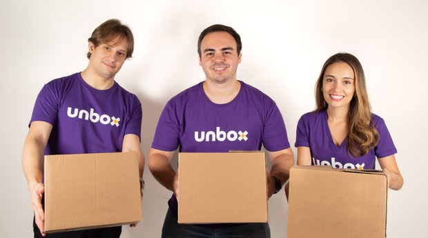 Lucas Leite, Bruno Pereira e Gabriela Lea, fundadores da Unbox (Foto: Divulgação)
