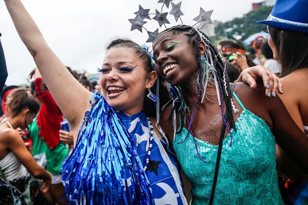Mulheres fantasiadas em bloco de rua do carnaval de Brasília em 2019 — Foto: Secretaria de Cultura do DF/Divulgação