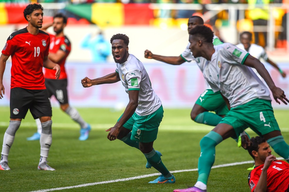 Senegal eliminou o Egito nas eliminatórias — Foto: Divulgação/CAF
