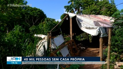 Cerca de 40 mil pessoas não tem onde morar no TO; saiba mais sobre o déficit habitacional