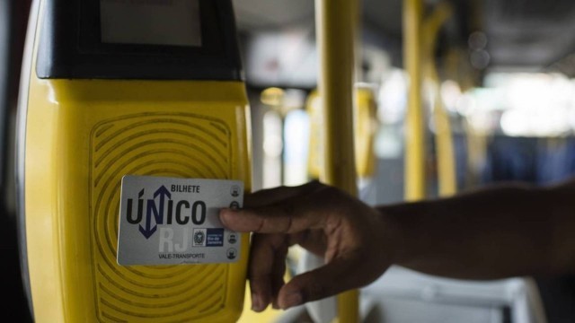 Bilhete para transporte público no Rio