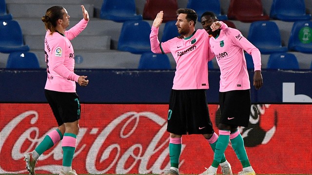 Levante x Barcelona gol Messi Campeonato Espanhol