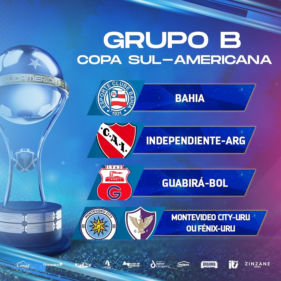 Sul Americana Sorteio Coloca Bahia Com Independiente Arg Guabira Bol E Um Rival Uruguaio Copa Sul Americana Ge