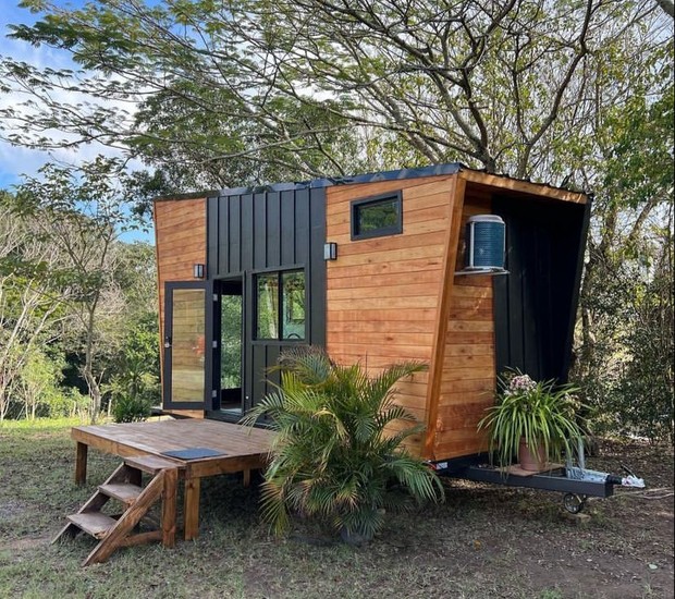 Projeto da arquiteta Lily Zemuner, constuída com a Timber Homes (Foto: Reprodução / Instagram / @lilyzemuner_arquiteta)