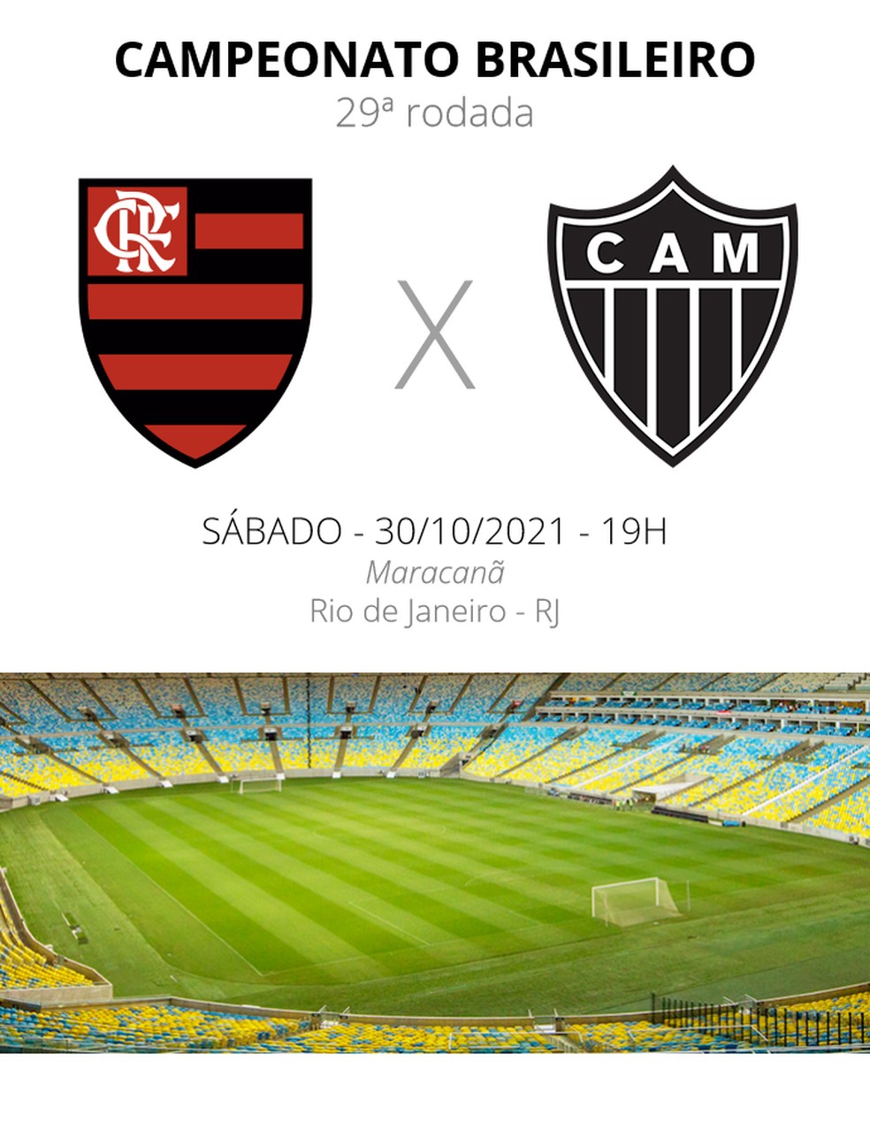 Flamengo x Atlético-MG — Foto: ge