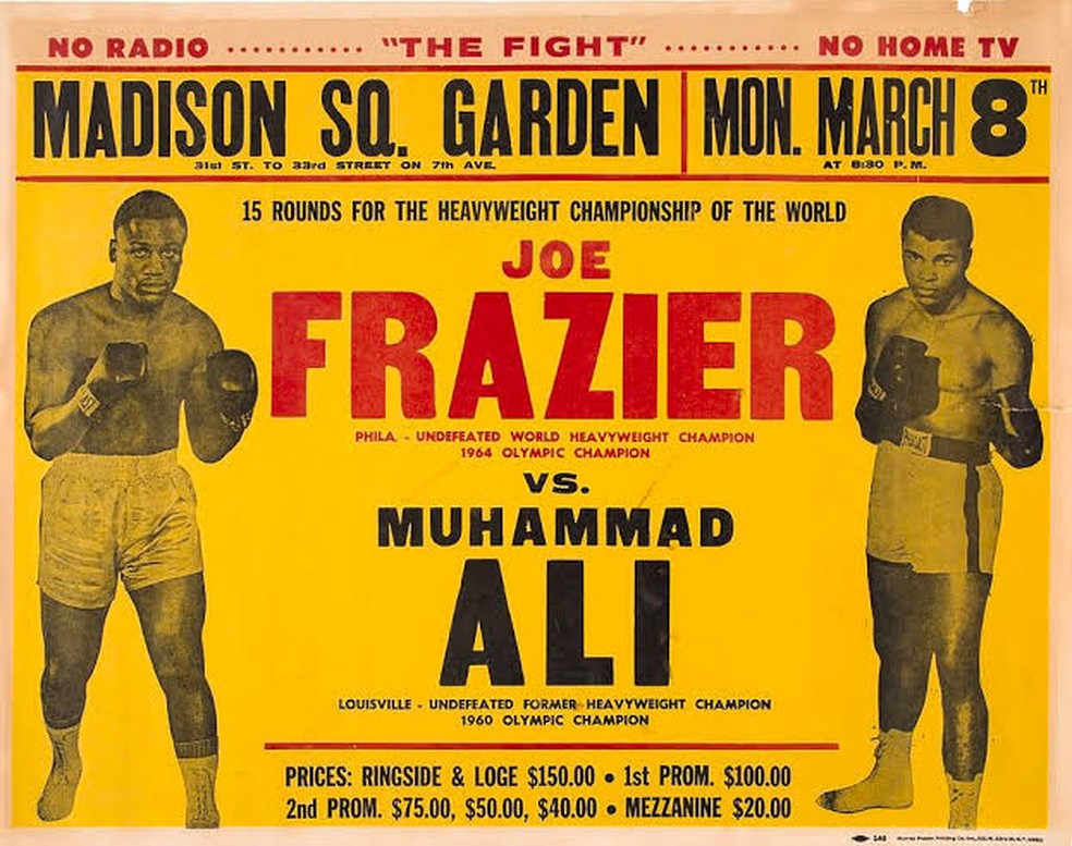 Frazier x Ali: a luta do século no boxe — Foto: Reprodução