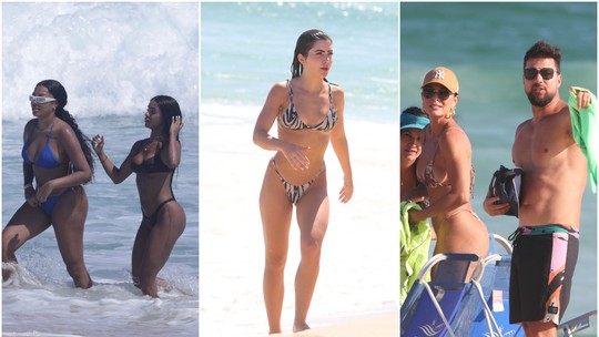 Ludmilla, Jade Picon, Juliana Paes e mais famosos curtem praia no Rio
