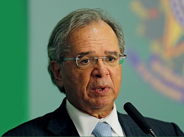 Paulo Guedes, ministro da Economia, em audiência pública no Congresso Nacional (Foto: Jorge William /Agência O Globo)