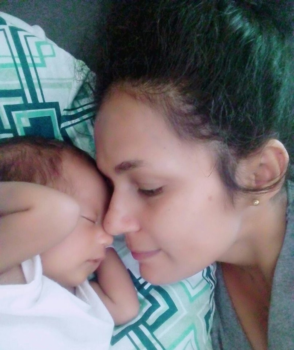 Bebê de apenas dois meses morreu por broncoaspiração — Foto: Arquivo pessoal