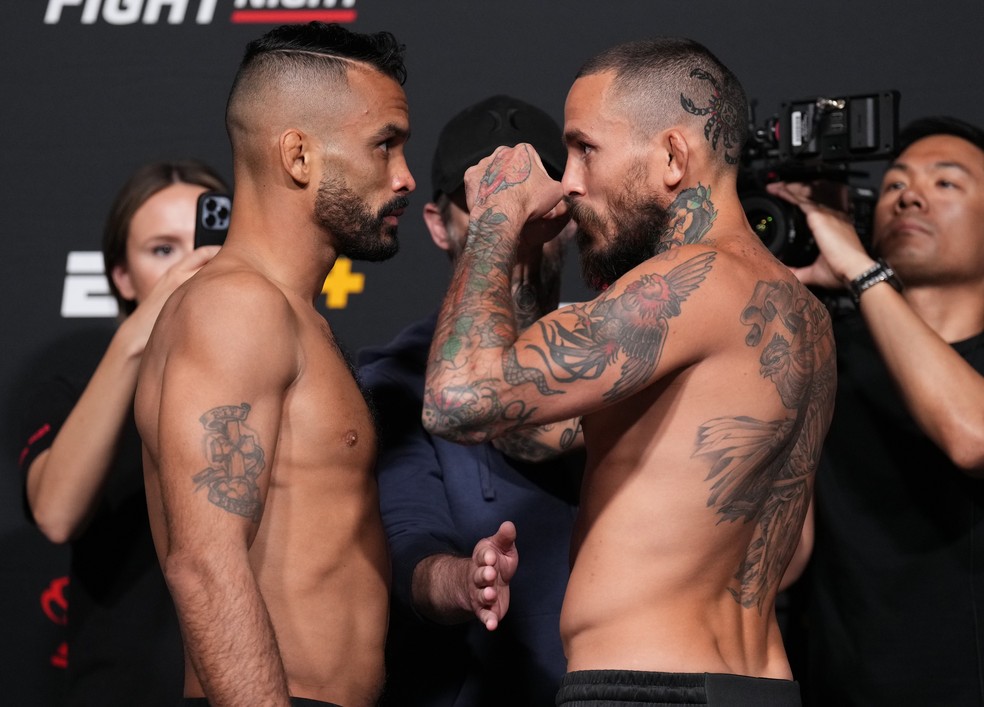 Rob Font e Marlon Vera fecham evento com duelo peso-galo em Las Vegas — Foto: Getty Images
