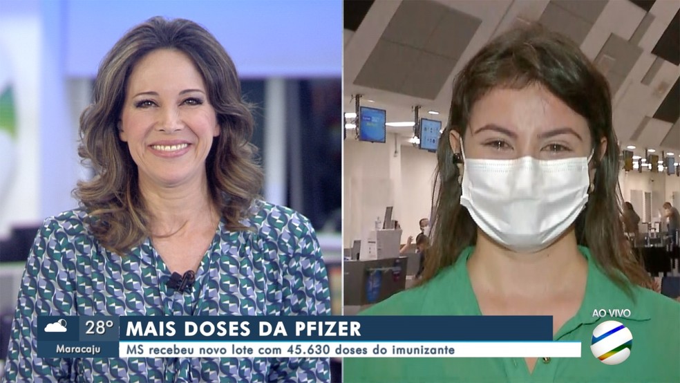 Lágrimas não foram contidas em retorno de repórter às ruas.  — Foto: TV Morena/Reprodução