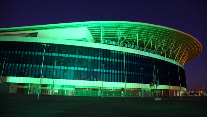 Arena e Beira-Rio ganham iluminação verde em homenagem à Chapecoense