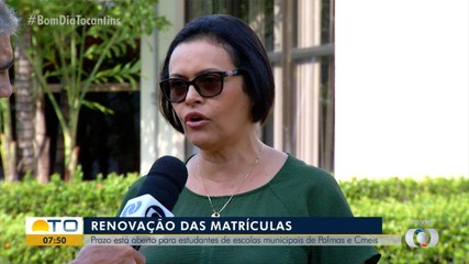 Renovação de matriculas está aberto na rede pública de Palmas