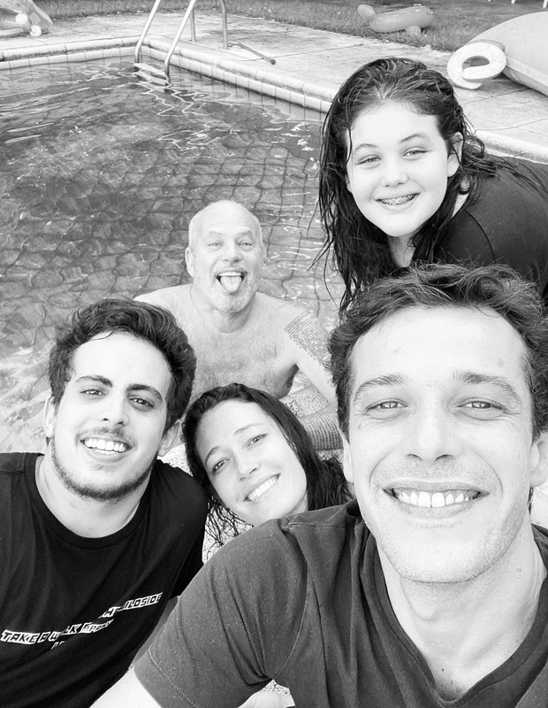 Jayme Monjardim com os filhos Maria Monjardim, Jayme, André e Maysa Matarazzo (Foto: Reprodução/Instagram)