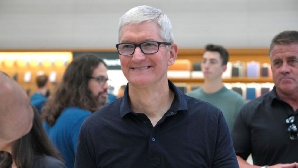 Tim Cook assumiu o posto de Steve Jobs como diretor-executivo da Apple em 24 de agosto de 2011 — Foto: GETTY IMAGES via BBC