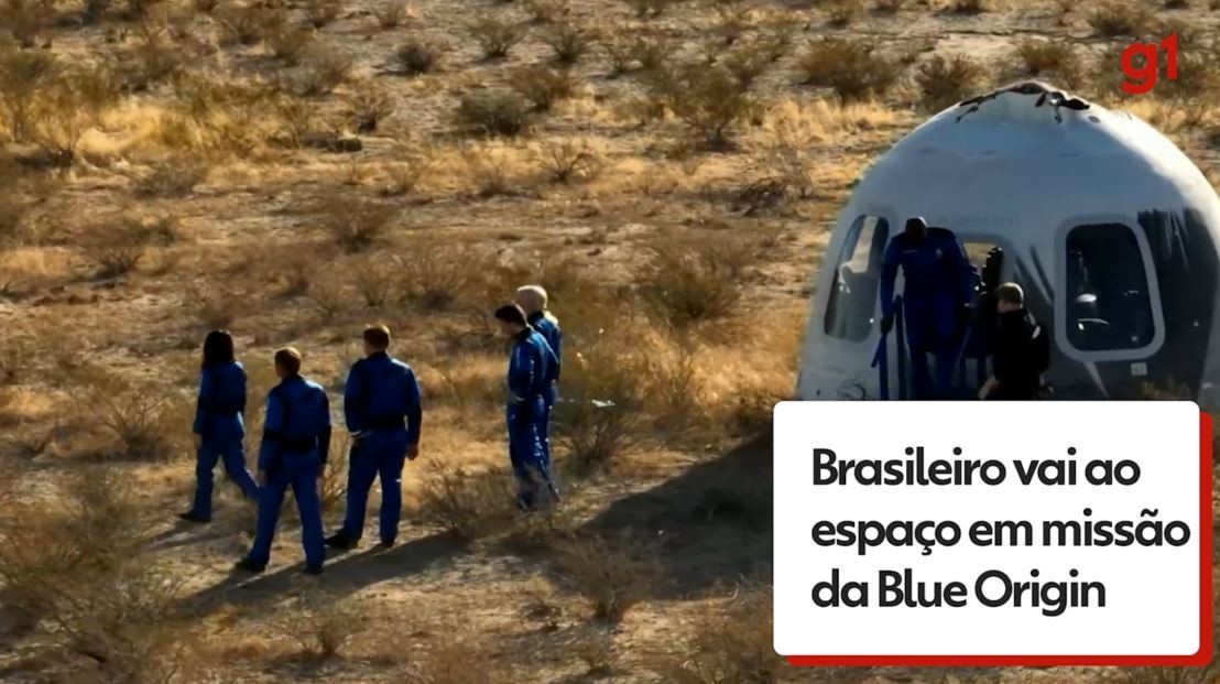 VÍDEOS: brasileiro vai ao espaço em missão da Blue Origin