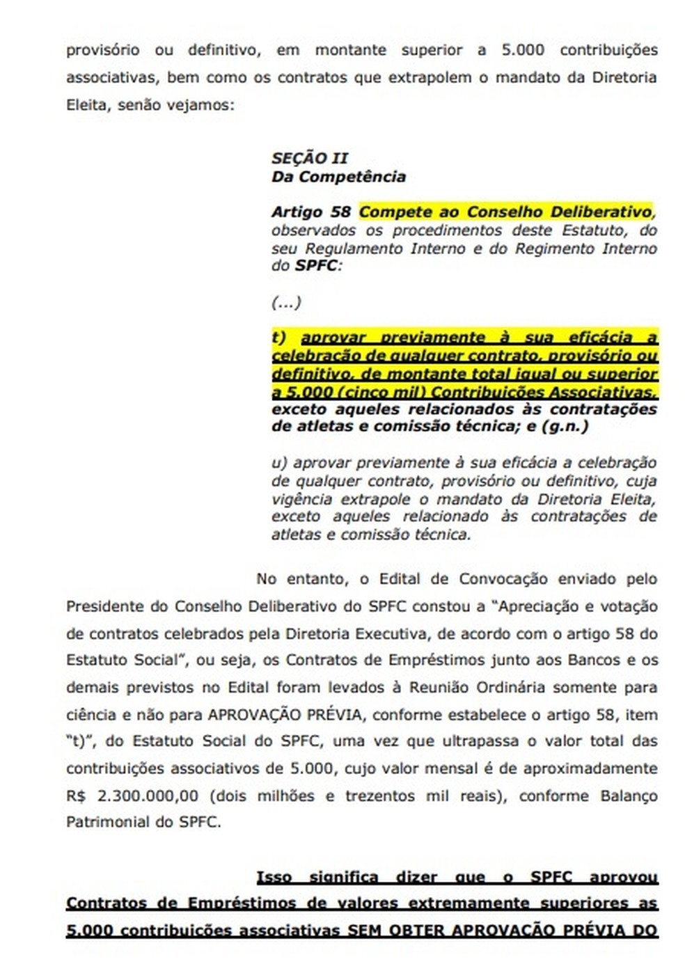 Pedido de impeachment ao presidente Leco, do São Paulo — Foto: GloboEsporte.com