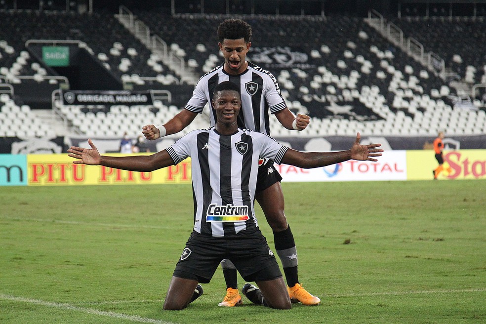 Matheus Babi e Warley, Botafogo x Resende — Foto:  Vítor Silva/ BFR