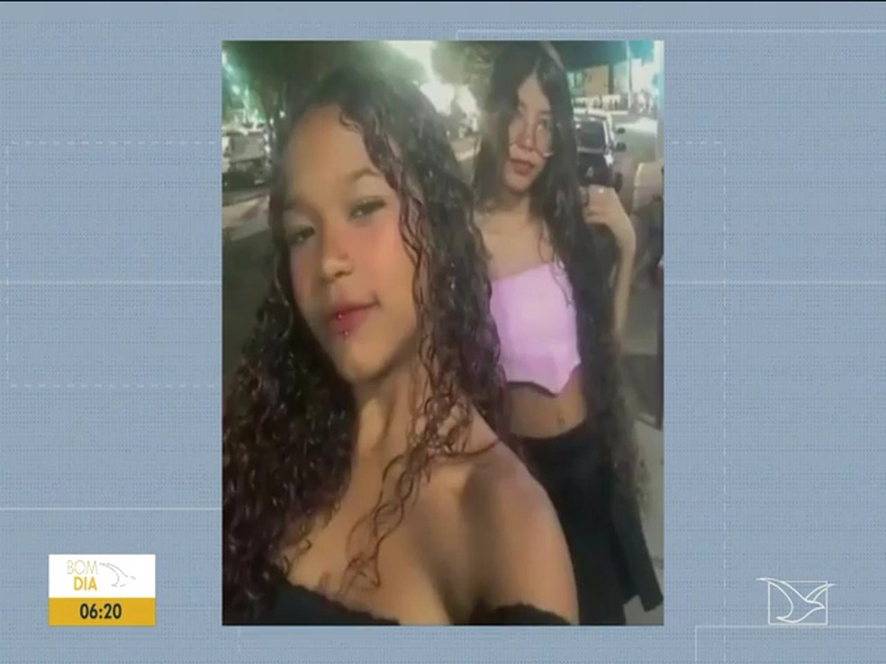 Amanda e Débora foram encontradas mortas no Riacho Cacau em Davinópolis — Foto: Reprodução/TV Mirante