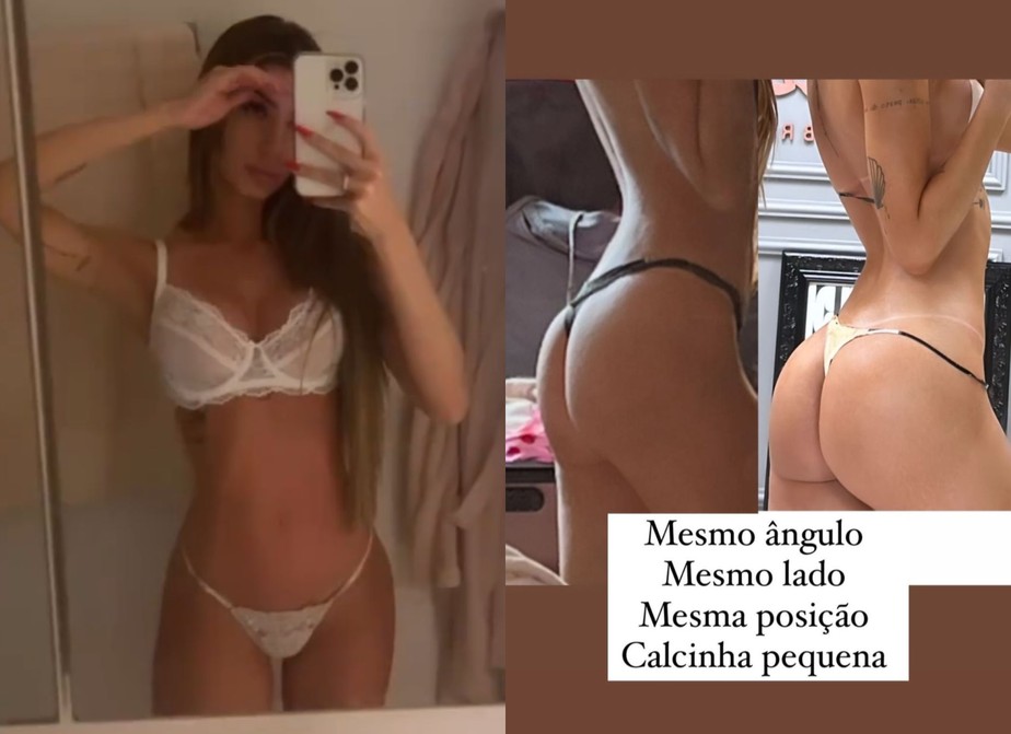 Maria Lina mostra antes e depois do corpo