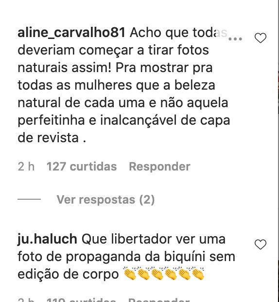 Hariany Almeida surge em campanha de biquíni sem retoque e ganha elogios (Foto: Reprodução/Instagram)