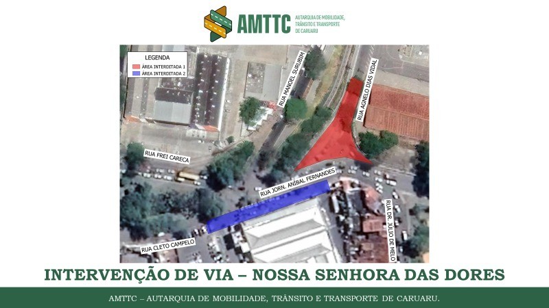 AMTTC alerta condutores devido a obras próximo ao Pátio de Eventos, em Caruaru